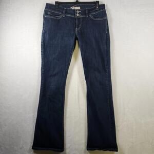 Levi's 524 Too Superlow Bootcut Jeans Womens 11M Dark Wash Stretch Low‎ Rise Y2K